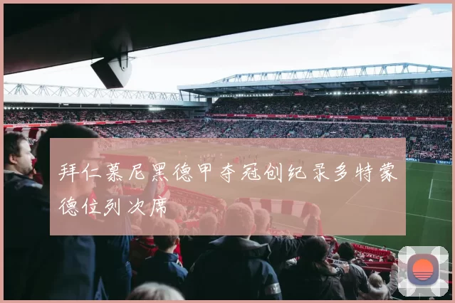 拜仁慕尼黑德甲夺冠创纪录多特蒙德位列次席